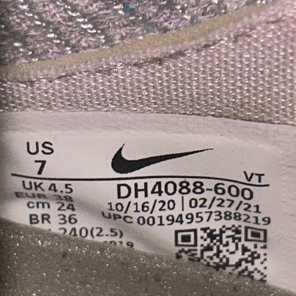 Nike Air VaporMax 2021 FK “Light Arctic Pink” Women’s Size 7 - Picture 8 of 9